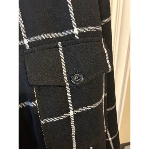 Sanctuary Black and White Shacket with Pockets XXL - Picture 4 of 7